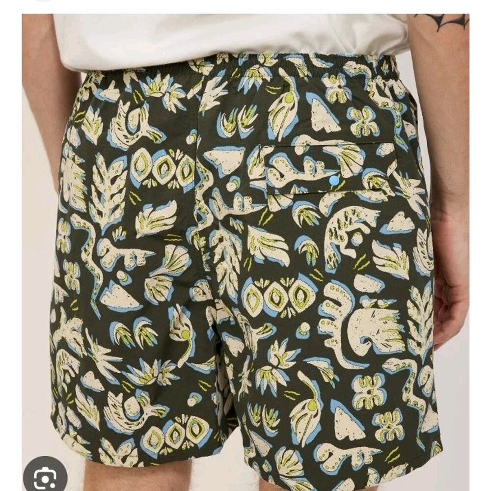 Patagonia Shorts Mens Sz S Baggies 5" Outdoor Hiking Lined Across Oceans